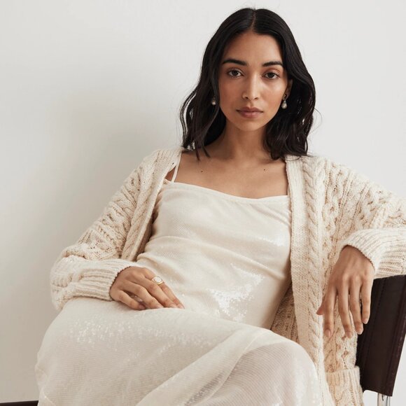 NWT - Sequin Slip Maxi Dress - Madewell x Aimee Song - Picture 4 of 10